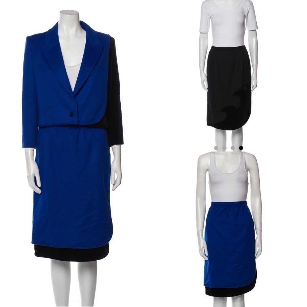 Vintage Valentino Boutique 1960s wool jacket with velvet accents.  Classic style